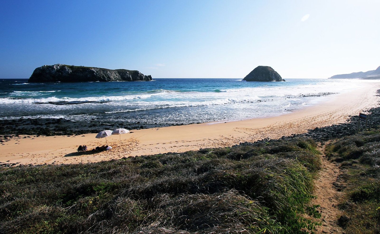 Praia do Leão, on the outer sea