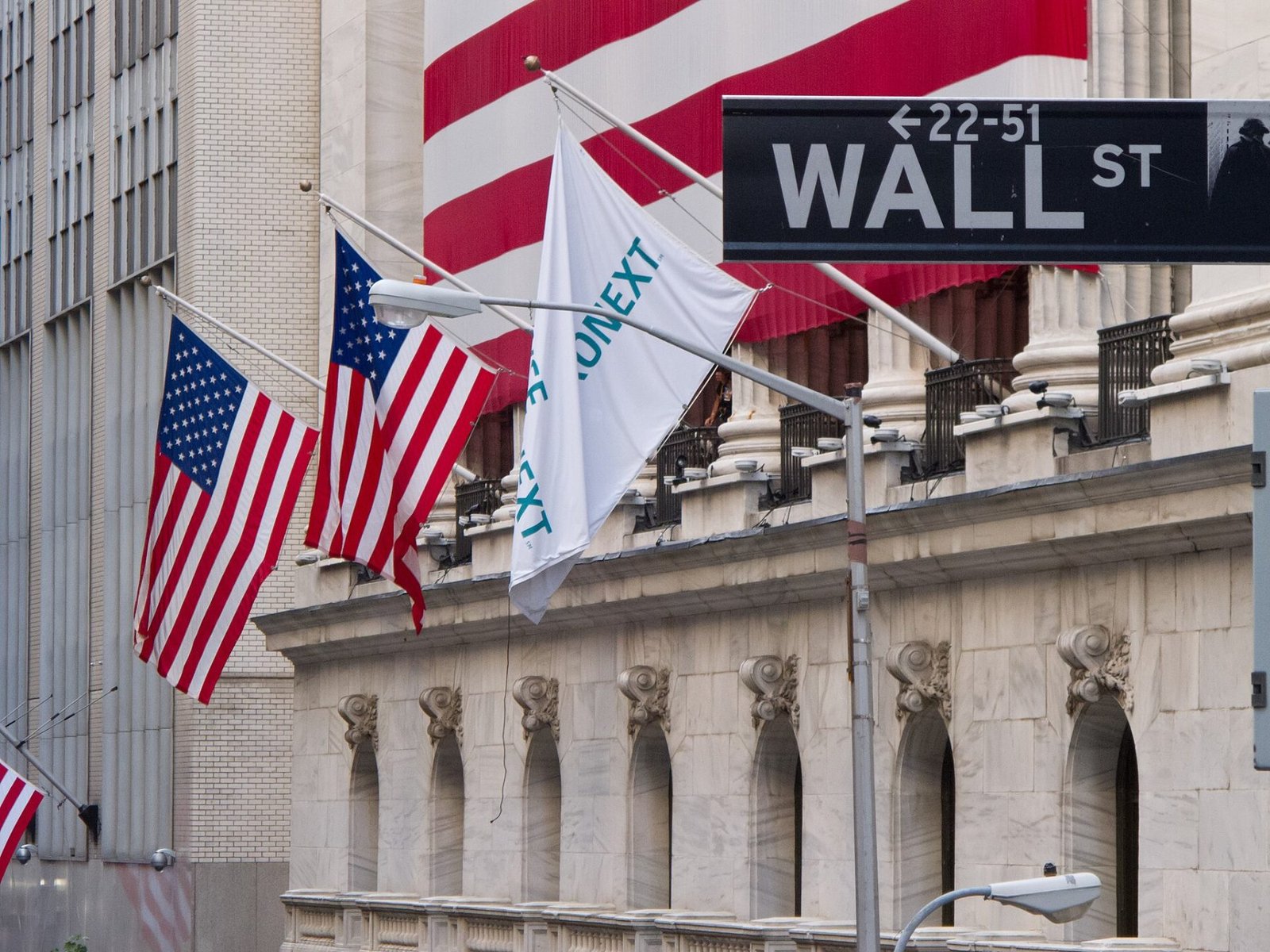 Wall Street, steps from the room