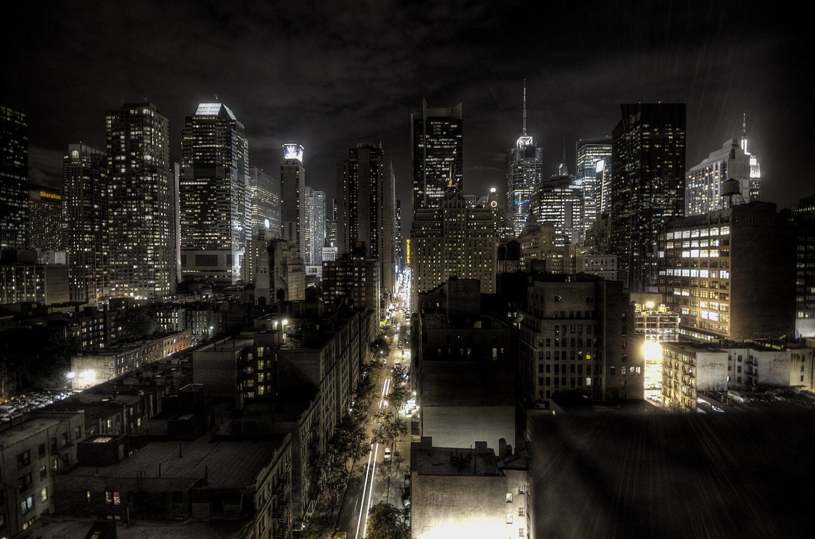 Manhattan at night