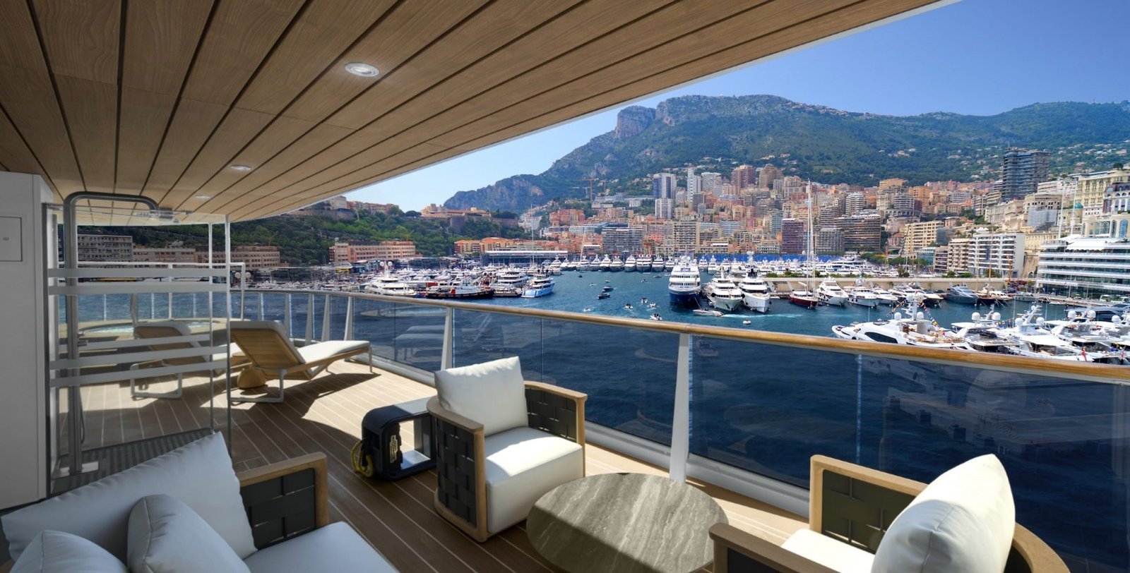 Terraces and marinas