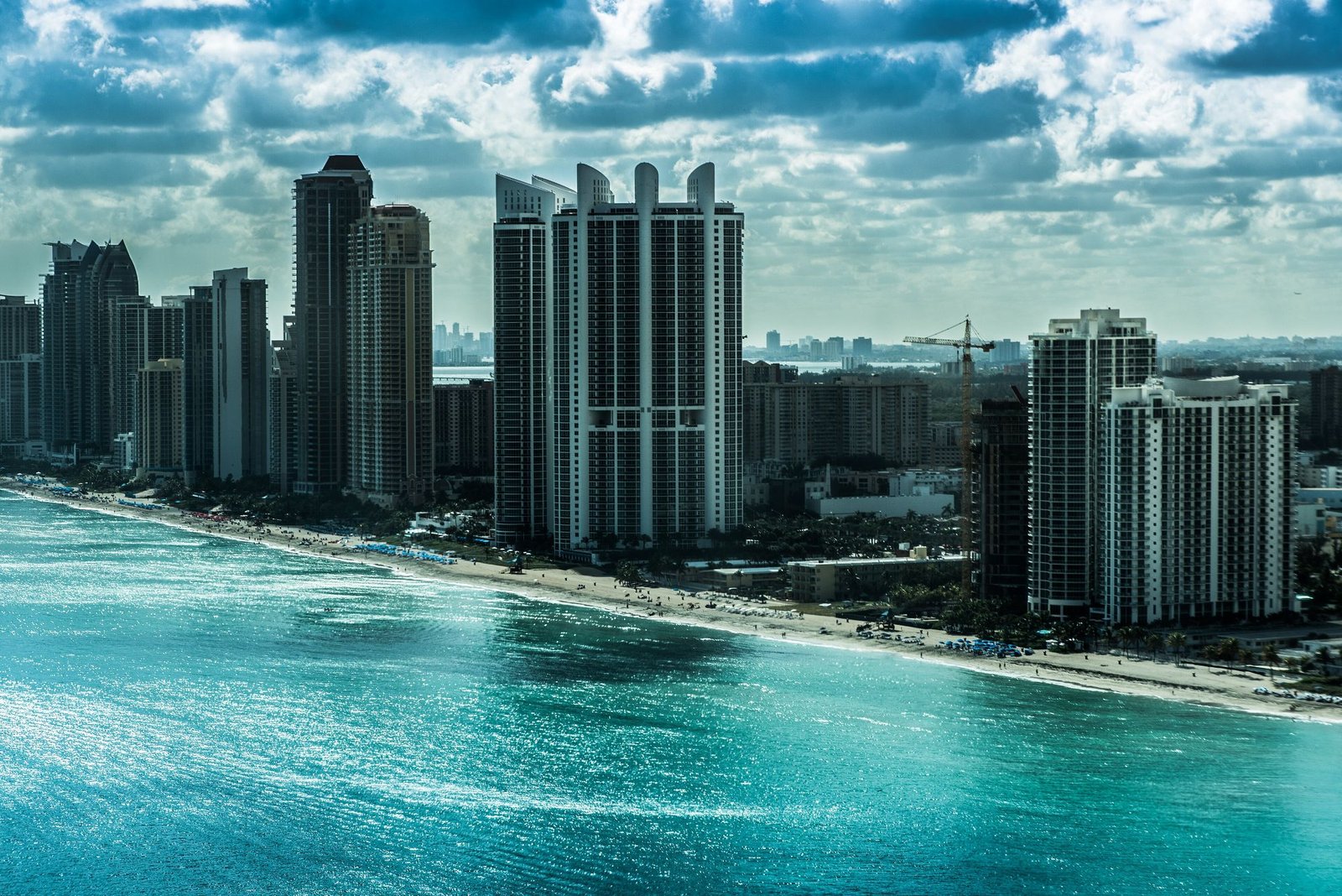 A orla de Miami, em Sunny Isles Beach