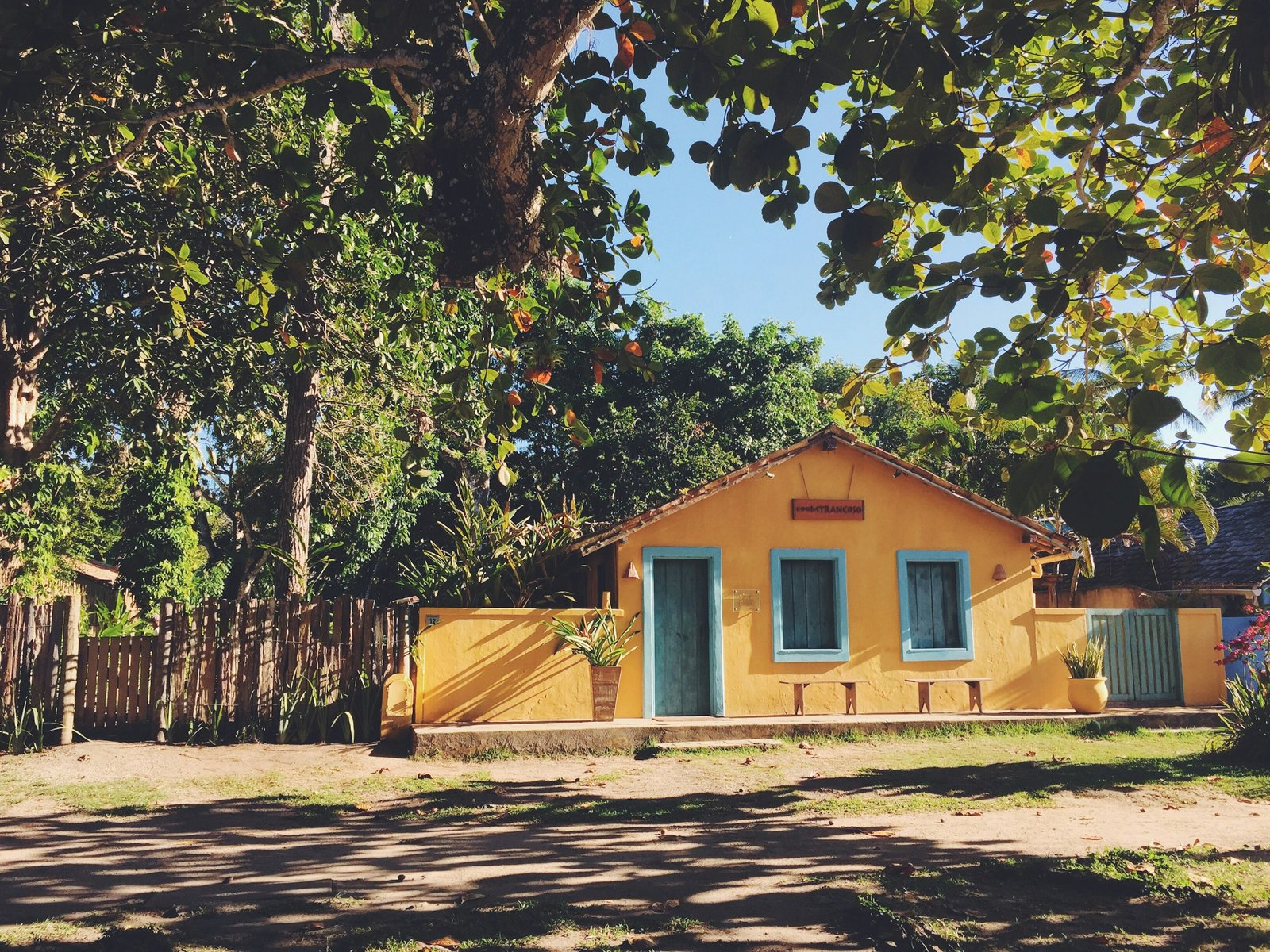 As casas coloridas da vila